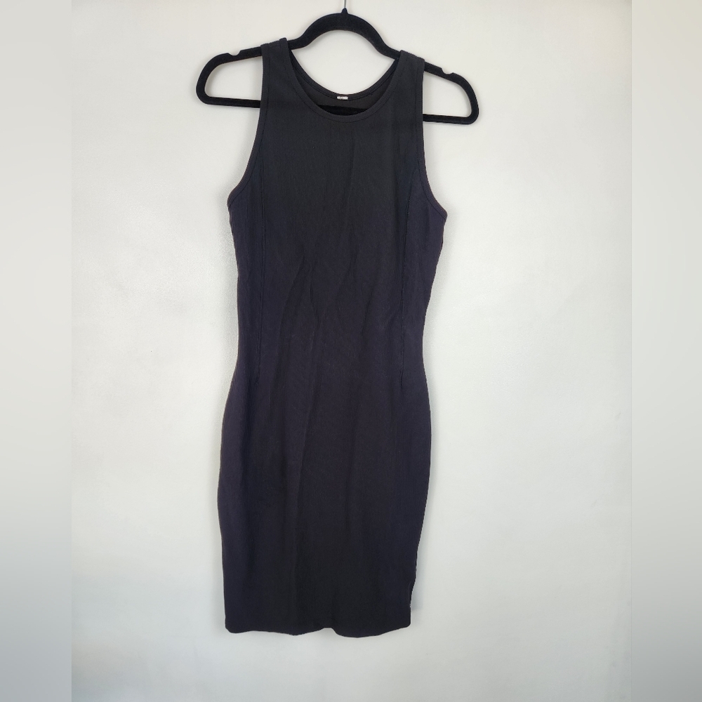 Lululemon Ebb to Street Ribbed Mini Dress - Black, Size 10​
